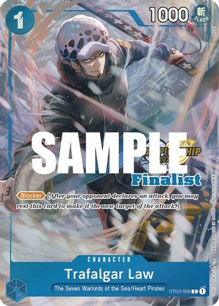 Trafalgar Law (CS 2023 Top Players Pack) [Finalist] (ST03-008) - One Piece Promotion Cards Foil | Grognard Games