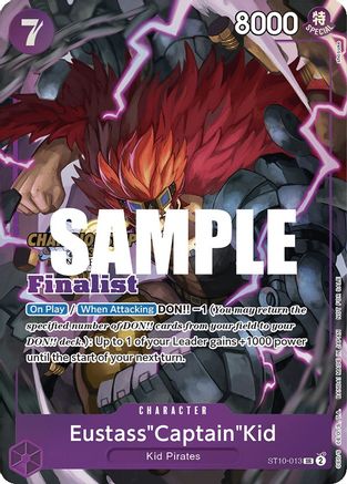 Eustass"Captain"Kid (CS 2023 Top Players Pack) [Finalist] (ST10-013) - One Piece Promotion Cards Foil | Grognard Games