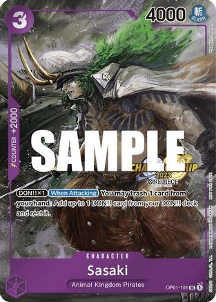 Sasaki (CS 2023 Event Pack Finalist Ver.) (OP01-101) - One Piece Promotion Cards Foil | Grognard Games