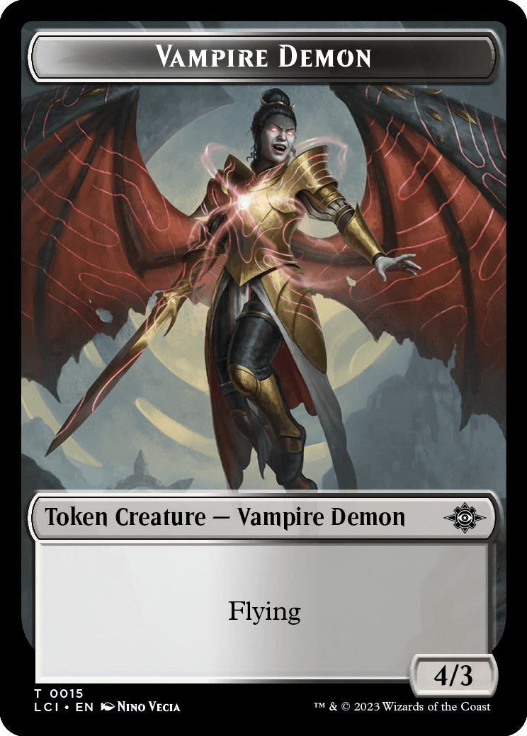Vampire // Vampire Demon Double-Sided Token [The Lost Caverns of Ixalan Tokens] | Grognard Games
