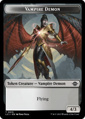 Vampire // Vampire Demon Double-Sided Token [The Lost Caverns of Ixalan Tokens] | Grognard Games