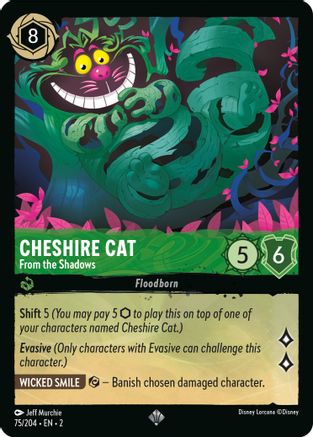 Cheshire Cat - From the Shadows (75/204) [Rise of the Floodborn] | Grognard Games