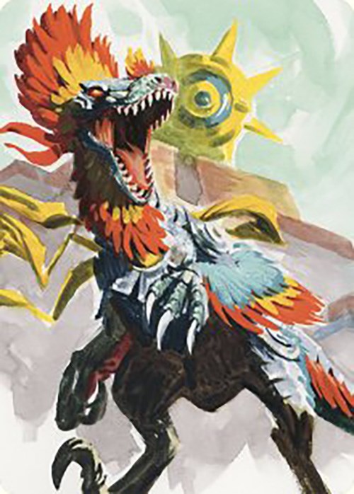 Pantlaza, Sun-Favored Art Card [The Lost Caverns of Ixalan Art Series] | Grognard Games