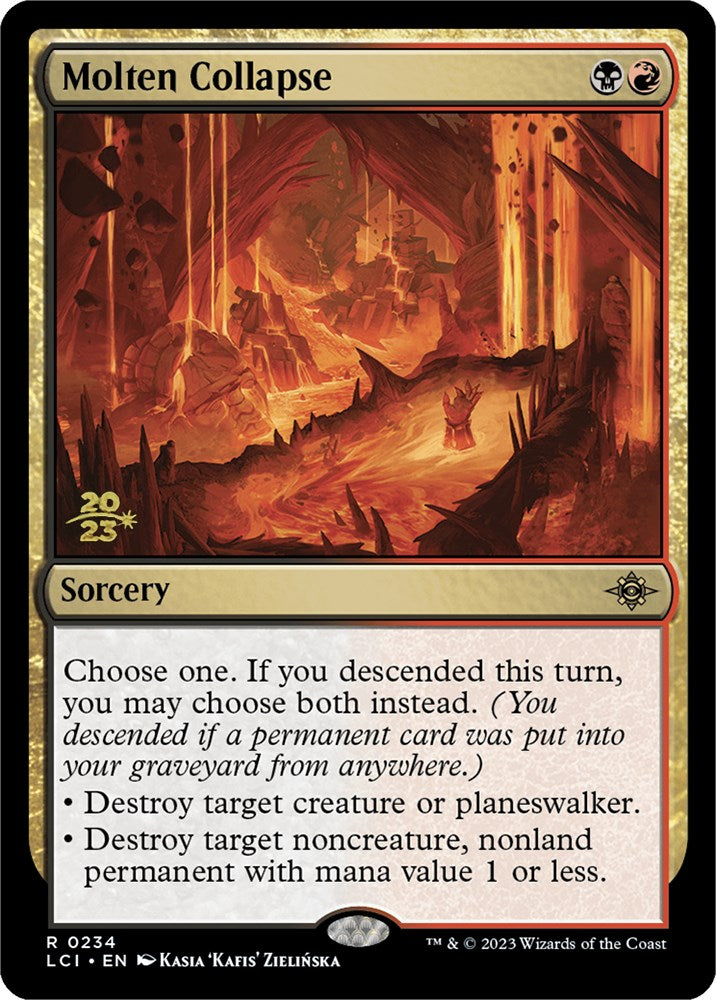 Molten Collapse [The Lost Caverns of Ixalan Prerelease Cards] | Grognard Games