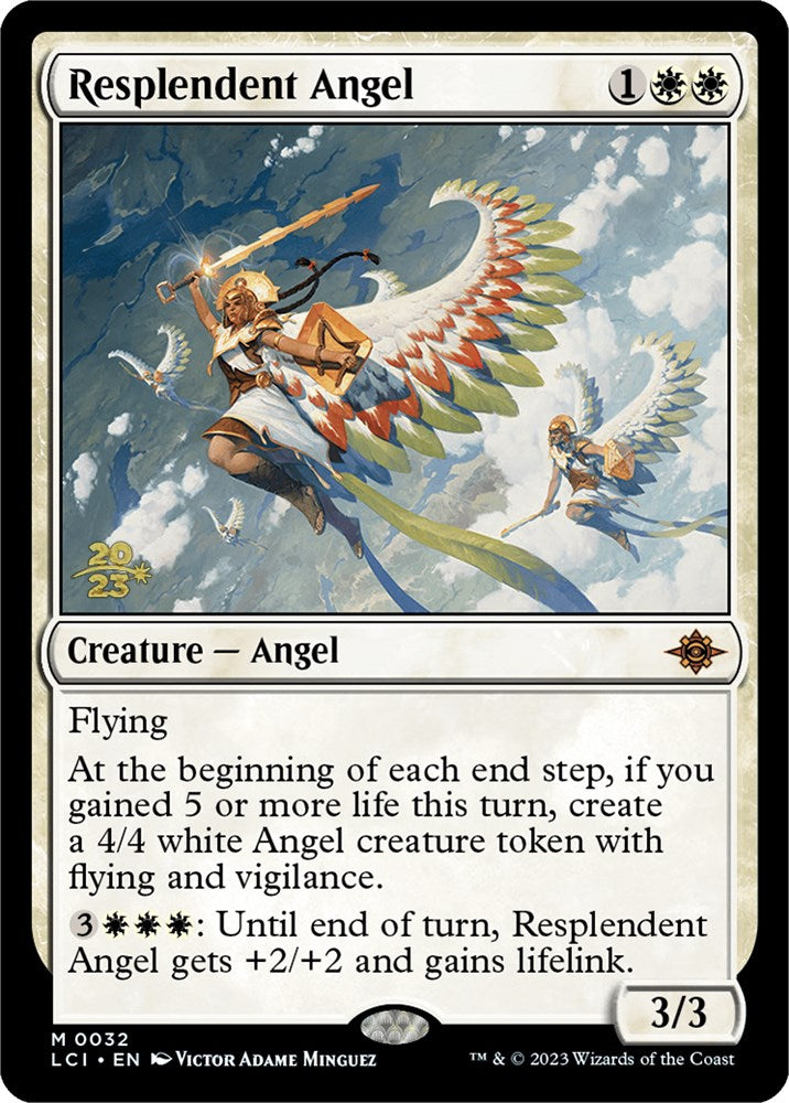 Resplendent Angel (LCI) [The Lost Caverns of Ixalan Prerelease Cards] | Grognard Games