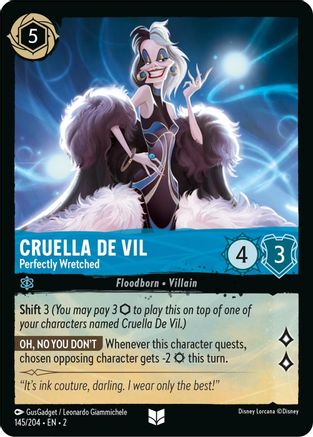 Cruella De Vil - Perfectly Wretched (145/204) [Rise of the Floodborn] | Grognard Games