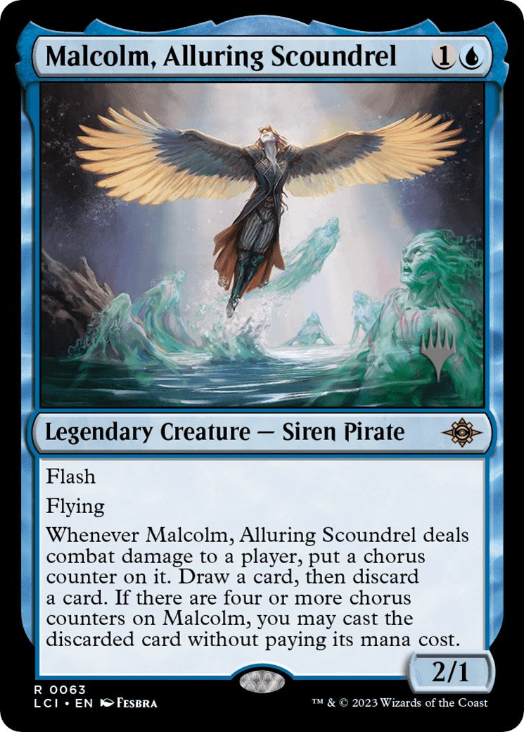 Malcolm, Alluring Scoundrel (Promo Pack) [The Lost Caverns of Ixalan Promos] | Grognard Games