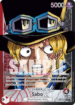 Sabo (001) (Alternate Art) (OP05-001) - Awakening of the New Era Foil | Grognard Games