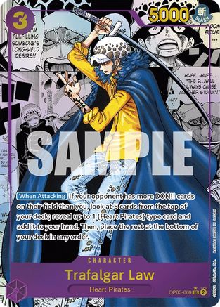Trafalgar Law (069) (Alternate Art) (Manga) (OP05-069) - Awakening of the New Era Foil | Grognard Games