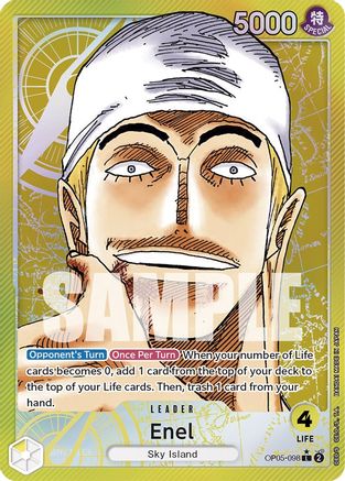 Enel (098) (Alternate Art) (OP05-098) - Awakening of the New Era Foil | Grognard Games