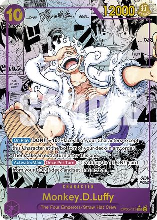 Monkey.D.Luffy (119) (Alternate Art) (Manga) (OP05-119) - Awakening of the New Era Foil | Grognard Games