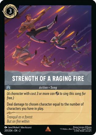 Strength of a Raging Fire (201/204) [Rise of the Floodborn] | Grognard Games