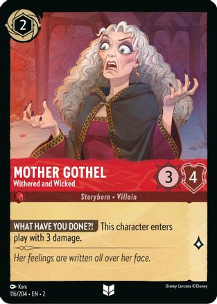 Mother Gothel - Withered and Wicked (116/204) [Rise of the Floodborn] | Grognard Games