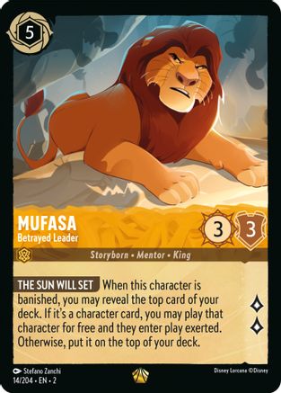 Mufasa - Betrayed Leader (14/204) [Rise of the Floodborn] | Grognard Games