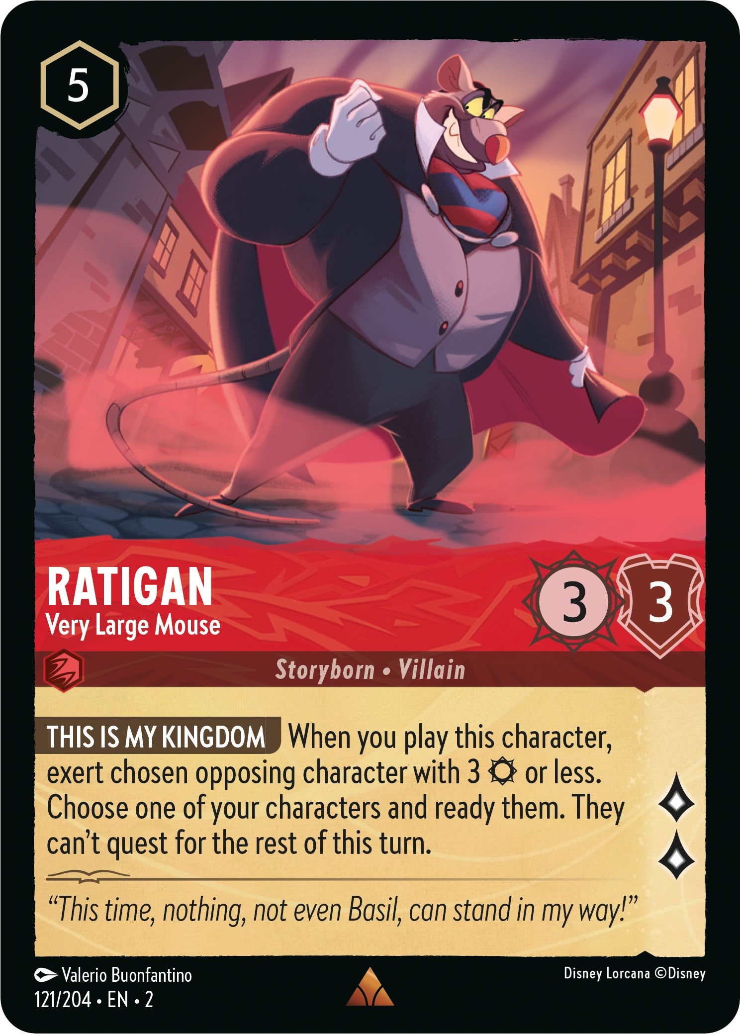 Ratigan - Very Large Mouse (121/204) [Rise of the Floodborn] | Grognard Games