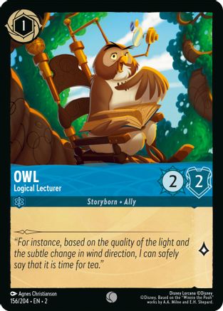 Owl - Logical Lecturer (156/204) [Rise of the Floodborn] | Grognard Games