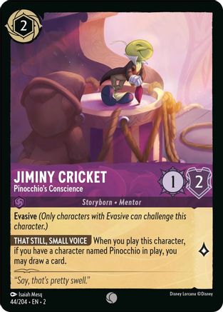 Jiminy Cricket - Pinocchio's Conscience (44/204) [Rise of the Floodborn] | Grognard Games