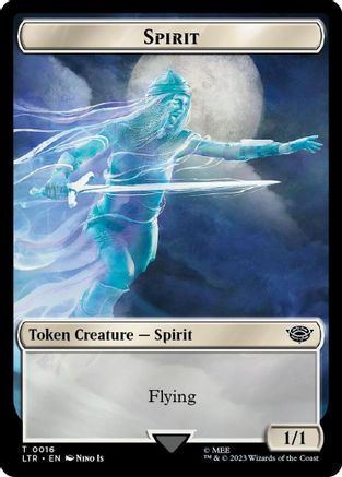 Spirit // Food (0023) Double-Sided Token (Surge Foil) (LTR-16 // 23) - The Lord of the Rings: Tales of Middle-earth Foil | Grognard Games