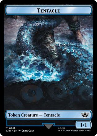 Tentacle // Food (0024) Double-Sided Token (Surge Foil) (LTR-17 // 24) - The Lord of the Rings: Tales of Middle-earth Foil | Grognard Games