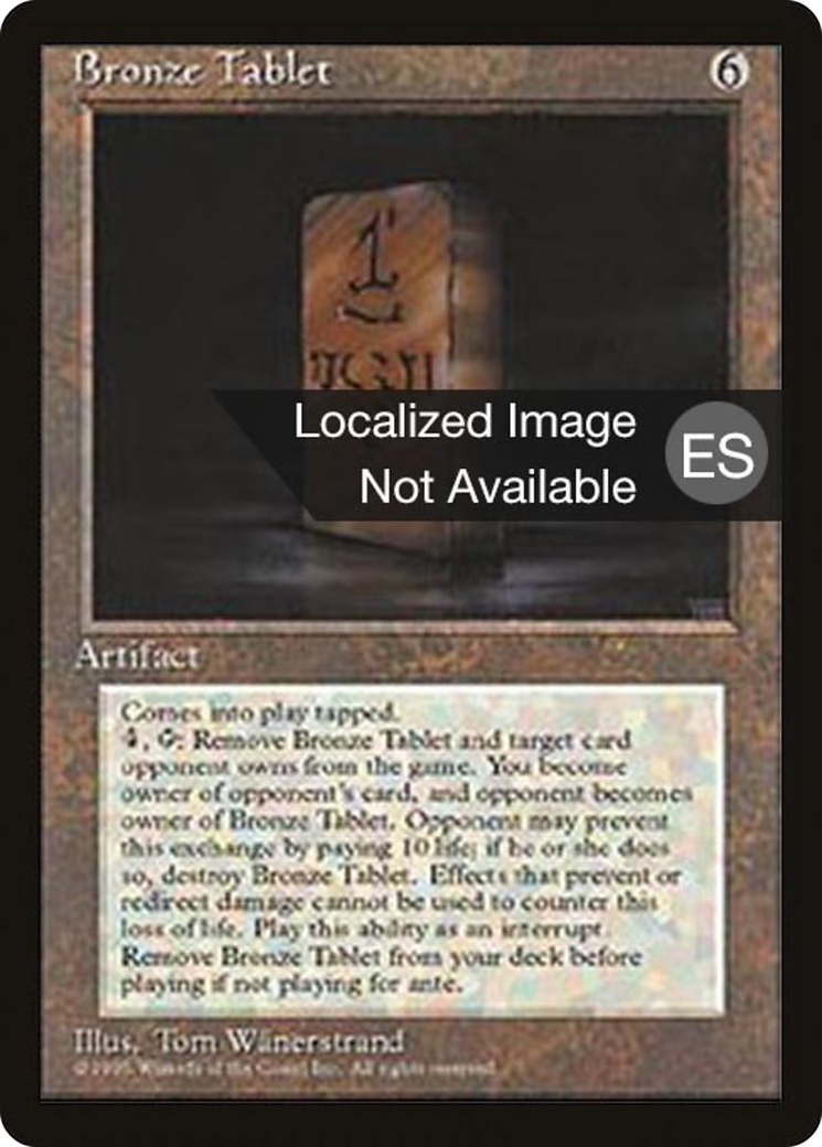 Bronze Tablet [Fourth Edition (Foreign Black Border)] | Grognard Games