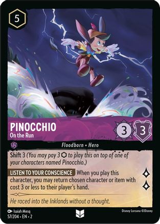 Pinocchio - On the Run (57/204) [Rise of the Floodborn] | Grognard Games