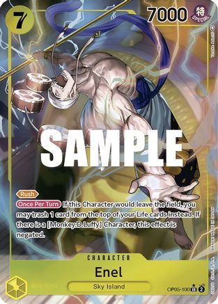 Enel (100) (Alternate Art) (OP05-100) - Awakening of the New Era Foil | Grognard Games