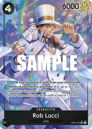 Rob Lucci (093) (Alternate Art) (OP05-093) - Awakening of the New Era Foil | Grognard Games