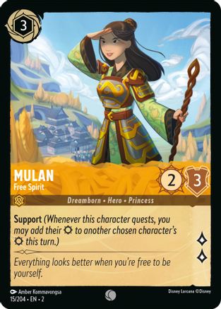 Mulan - Free Spirit (15/204) [Rise of the Floodborn] | Grognard Games