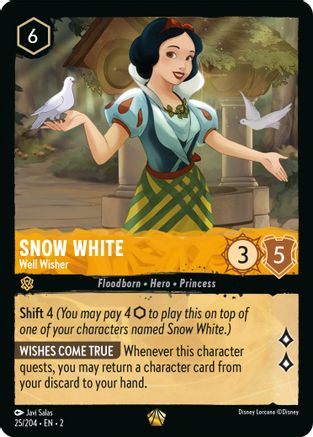 Snow White - Well Wisher (25/204) [Rise of the Floodborn] | Grognard Games