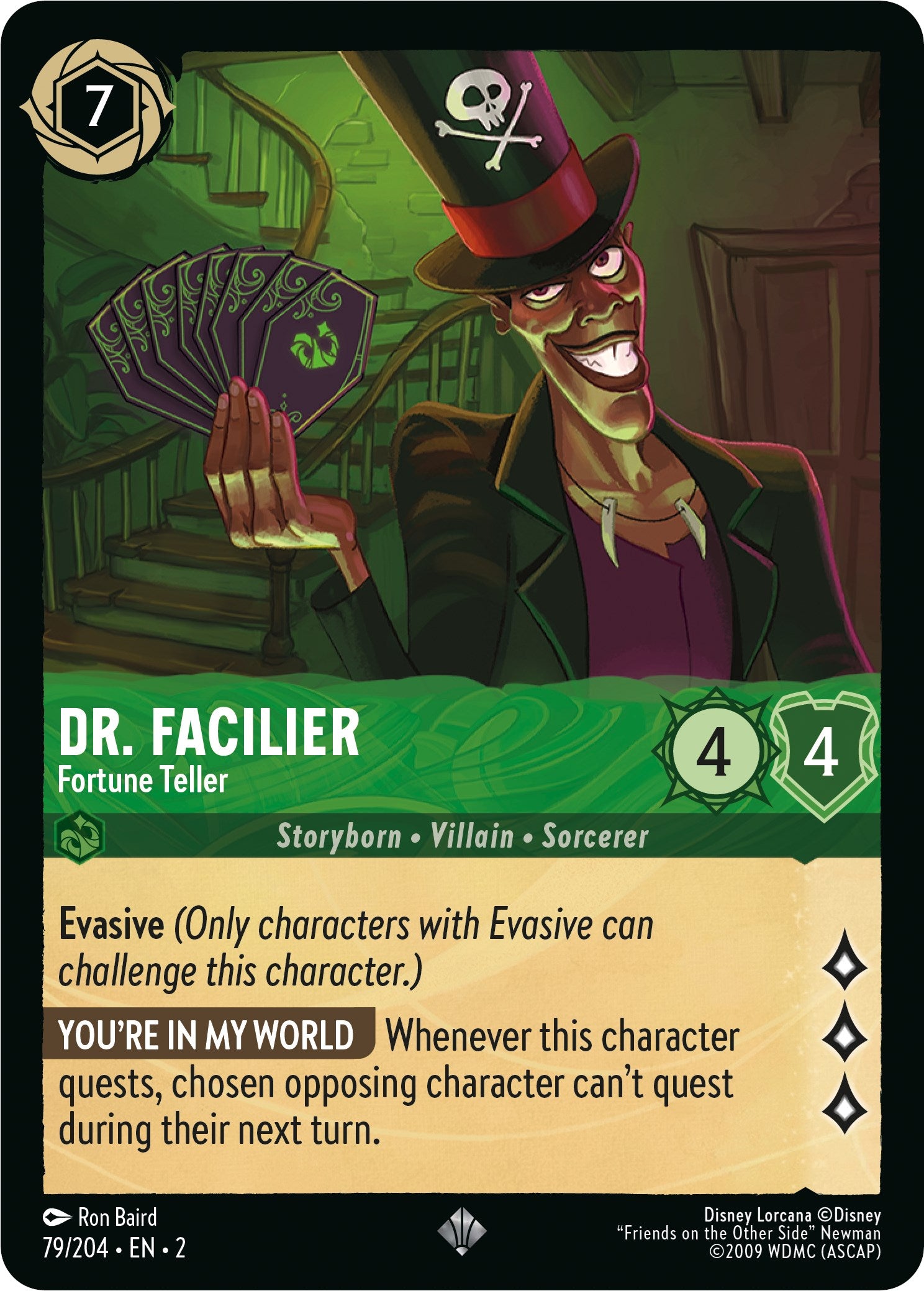 Dr. Facilier - Fortune Teller (79/204) [Rise of the Floodborn] | Grognard Games