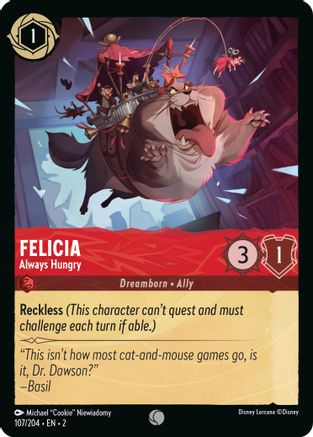 Felicia - Always Hungry (107/204) [Rise of the Floodborn] | Grognard Games
