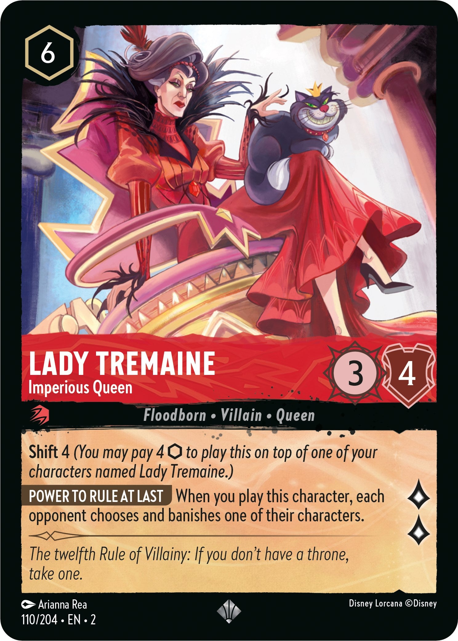 Lady Tremaine - Imperious Queen (110/204) [Rise of the Floodborn] | Grognard Games