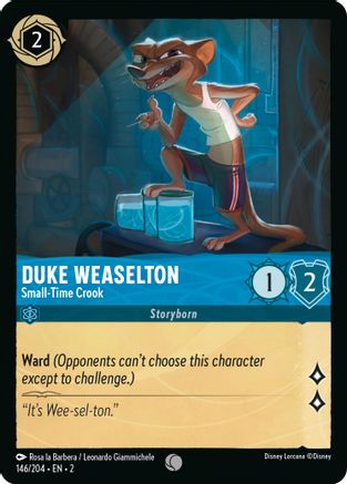 Duke Weaselton - Small-Time Crook (146/204) [Rise of the Floodborn] | Grognard Games