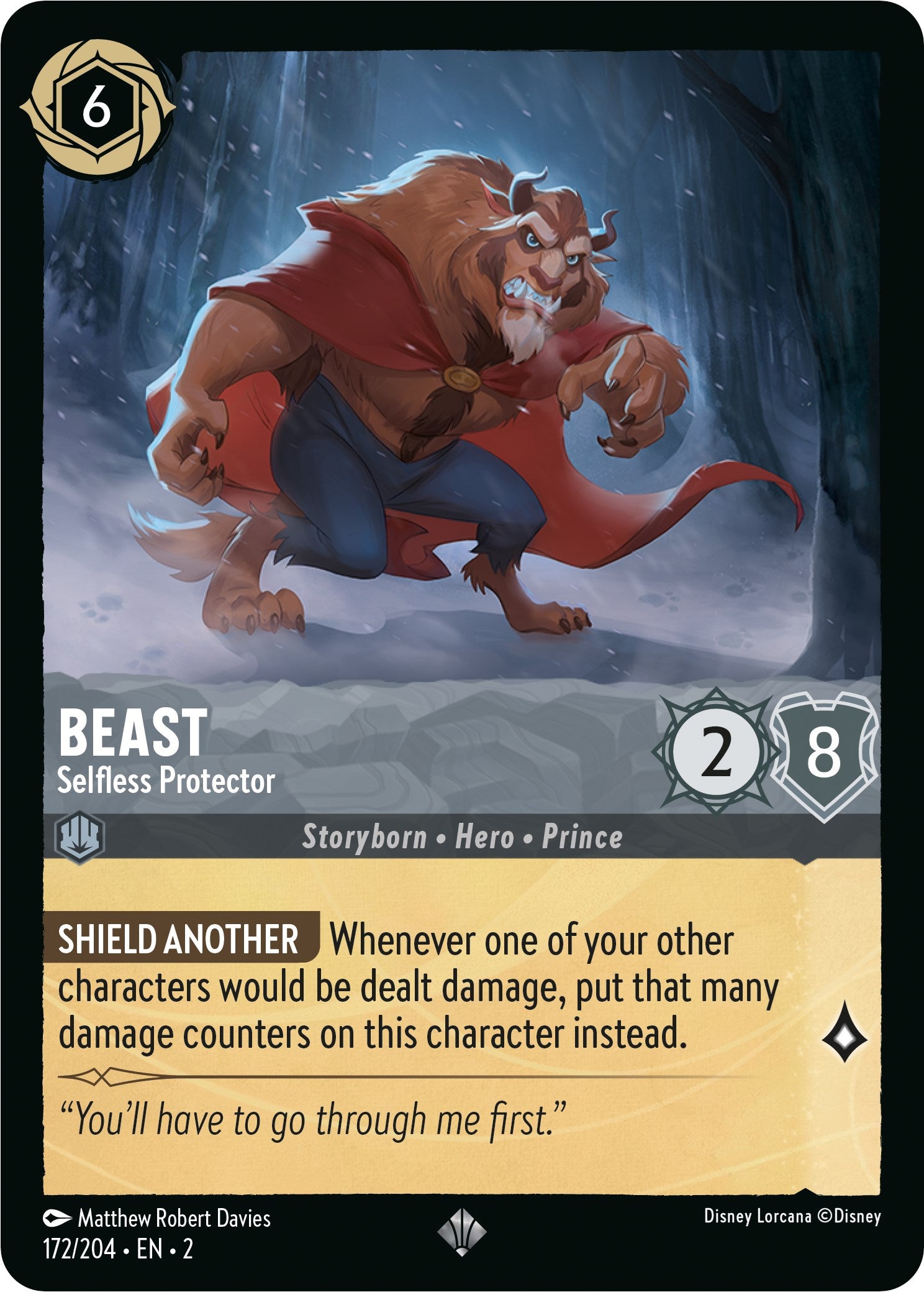 Beast - Selfless Protector (172/204) [Rise of the Floodborn] | Grognard Games