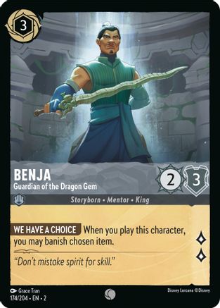 Benja - Guardian of the Dragon Gem (174/204) [Rise of the Floodborn] | Grognard Games