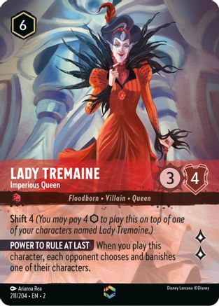 Lady Tremaine - Imperious Queen (Enchanted) (211/204) [Rise of the Floodborn] | Grognard Games