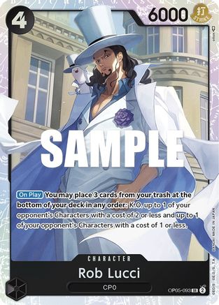 Rob Lucci (093) (OP05-093) - Awakening of the New Era Foil | Grognard Games
