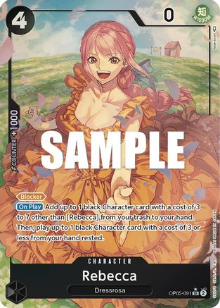Rebecca (Alternate Art) (OP05-091) - Awakening of the New Era Foil | Grognard Games