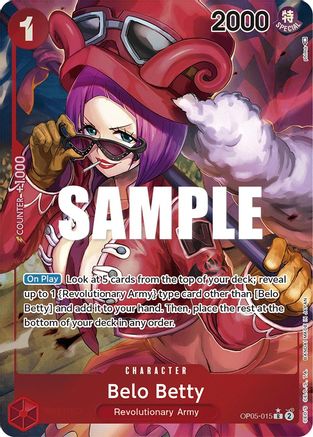 Belo Betty (015) (Alternate Art) (OP05-015) - Awakening of the New Era Foil | Grognard Games