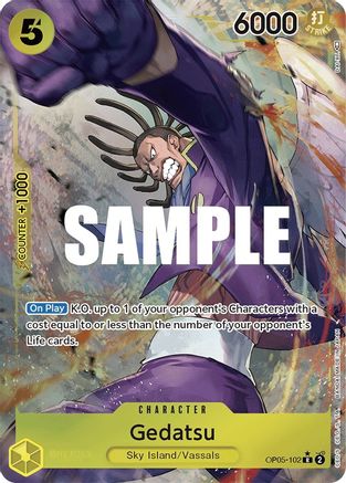 Gedatsu (Alternate Art) (OP05-102) - Awakening of the New Era Foil | Grognard Games