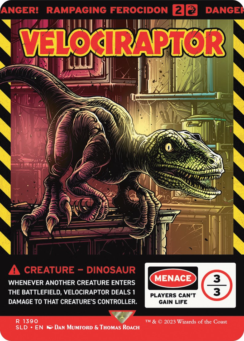 Velociraptor - Rampaging Ferocidon [Secret Lair Drop Series] | Grognard Games