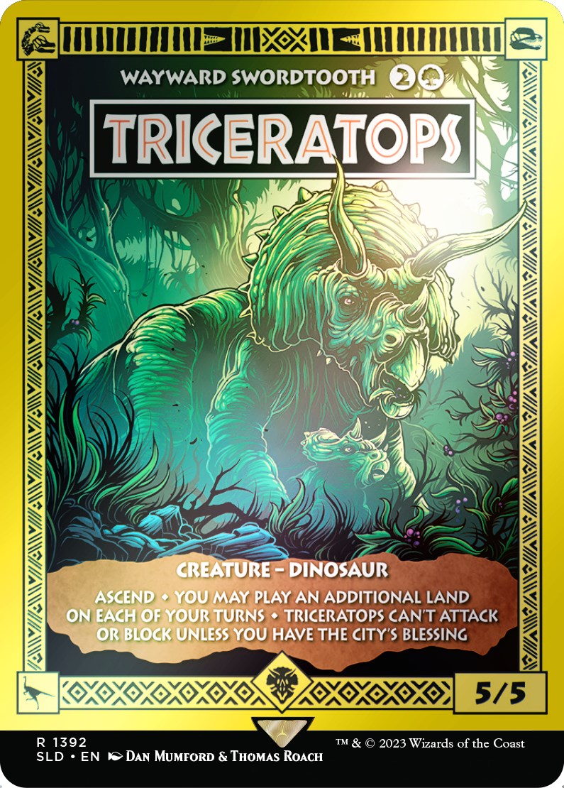 Triceratops - Wayward Swordtooth (Rainbow Foil) [Secret Lair Drop Series] | Grognard Games