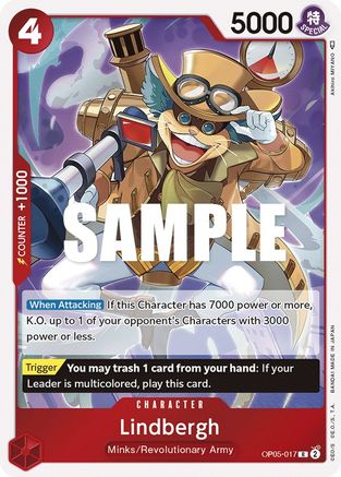 Lindbergh (OP05-017) - Awakening of the New Era Foil | Grognard Games