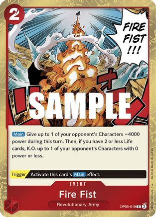 Fire Fist (OP05-019) - Awakening of the New Era Foil | Grognard Games