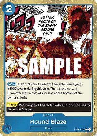 Hound Blaze (OP05-057) - Awakening of the New Era Foil | Grognard Games