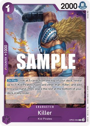 Killer (OP05-064) - Awakening of the New Era Foil | Grognard Games