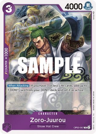 Zoro-Juurou (OP05-067) - Awakening of the New Era Foil | Grognard Games