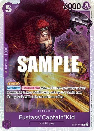 Eustass"Captain"Kid (OP05-074) - Awakening of the New Era Foil | Grognard Games