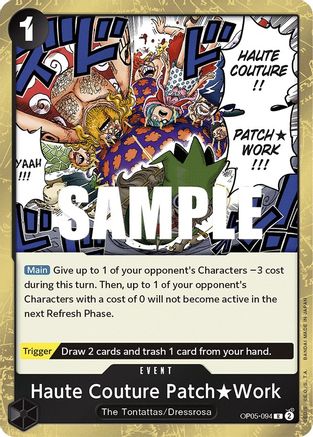 Haute Couture Patch Work (OP05-094) - Awakening of the New Era Foil | Grognard Games