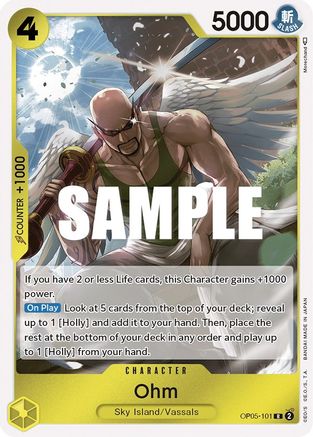 Ohm (OP05-101) - Awakening of the New Era Foil | Grognard Games